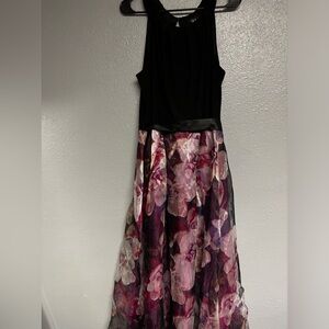 Floor length floral dress